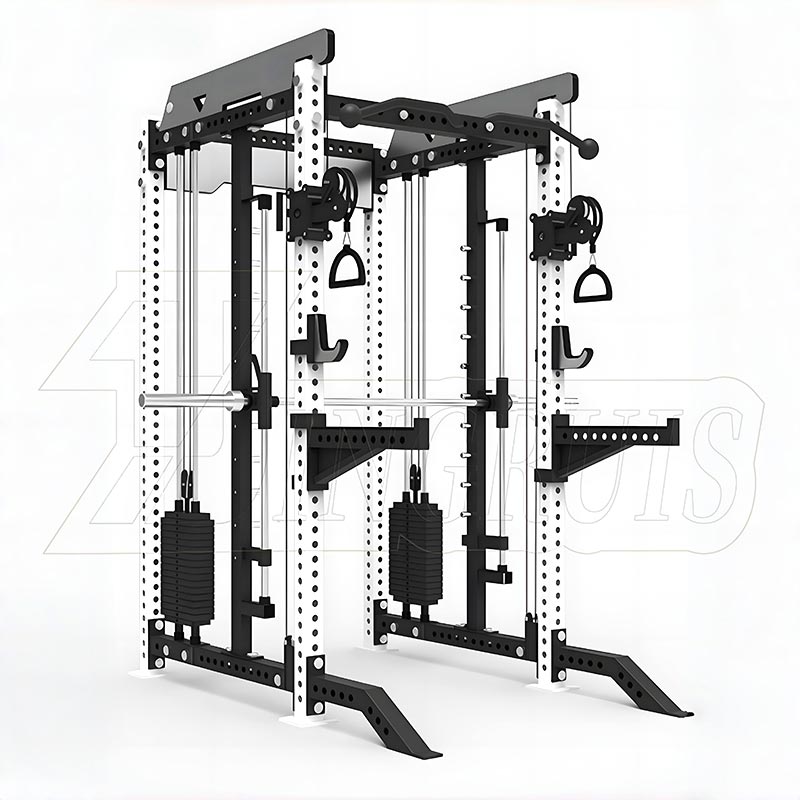 All-in-One Power Rack ທີ່ມີສາຍ Crossover+Smith